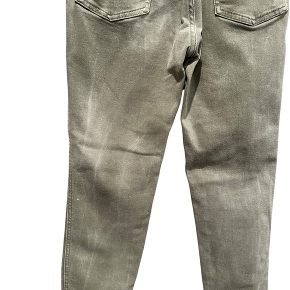 We The Free Jeans Womens Crop 29x 25.5 Distressed Green High Rise Frayed Stretch - Picture 7 of 13